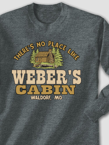 Cabin Dark Heather Adult Long Sleeve