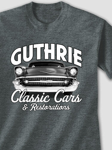 Classic Cars II Dark Heather Adult T-Shirt