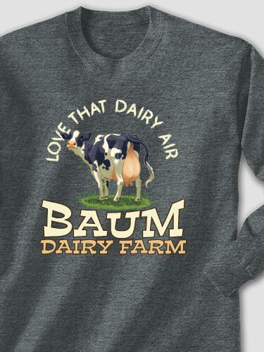 Dairy Air Dark Heather Adult Long Sleeve