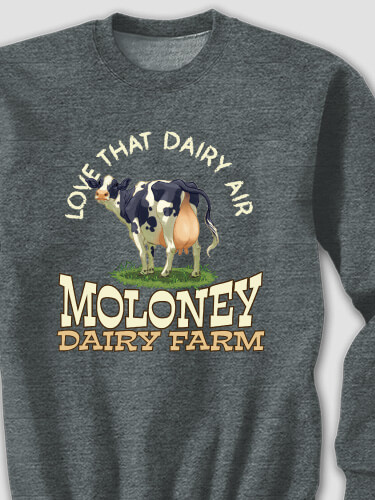 Dairy Air Dark Heather Adult Sweatshirt