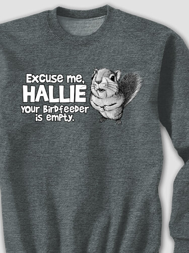 Excuse Me Squirrel Dark Heather Adult Sweatshirt