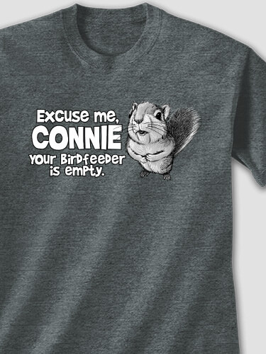 Excuse Me Squirrel Dark Heather Adult T-Shirt