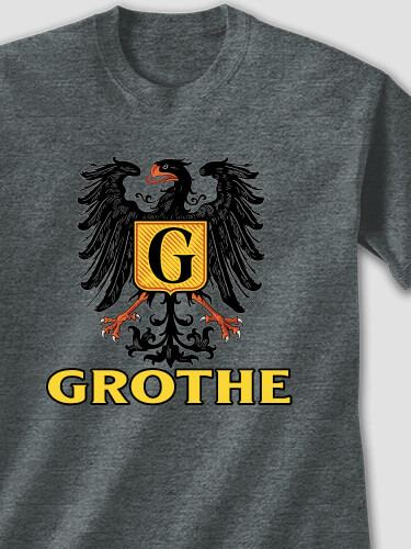 German Monogram Dark Heather Adult T-Shirt
