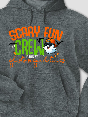 Ghosts And Good Times Dark Heather Adult Hooded Sweatshirt