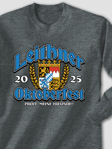 Oktoberfest Dark Heather Adult Long Sleeve