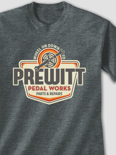 Pedal Works Dark Heather Adult T-Shirt