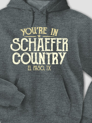 Your Country Dark Heather Adult Hooded Sweatshirt