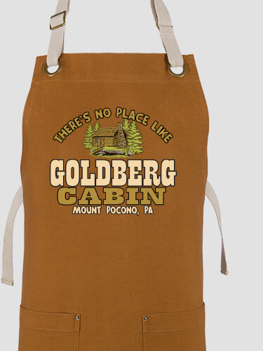 Cabin Duck Brown/Stone Canvas Work Apron