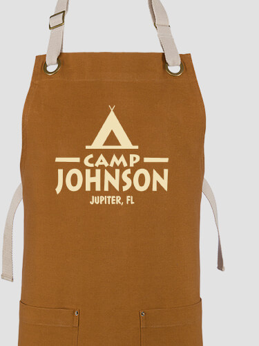 Camp Duck Brown/Stone Canvas Work Apron