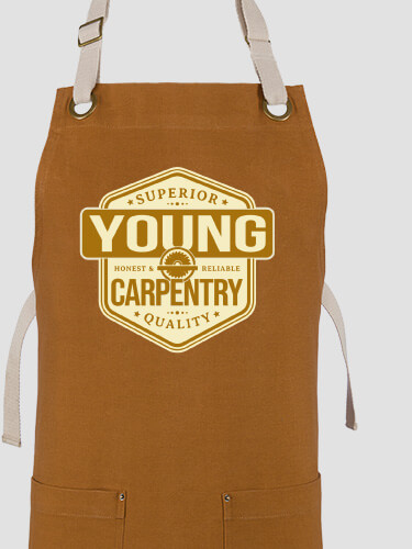 Carpentry Duck Brown/Stone Canvas Work Apron