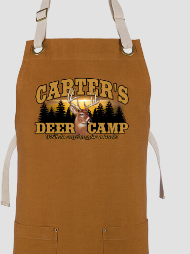 Deer Camp Duck Brown/Stone Canvas Work Apron