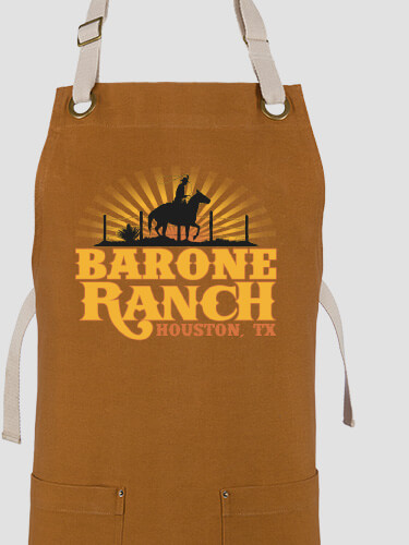 Ranch Duck Brown/Stone Canvas Work Apron