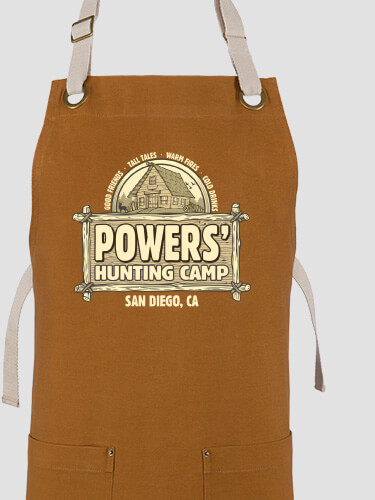 Vintage Hunting Camp Duck Brown/Stone Canvas Work Apron