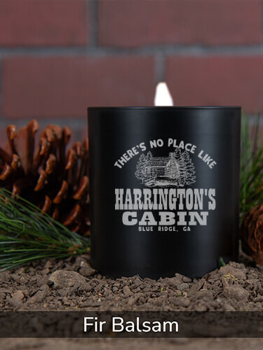 Fir Balsam/Natural Cabin Personalized scented-candle 