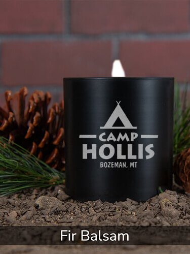 Camp Fir Balsam/Natural 11oz. Engraved Scented Candle