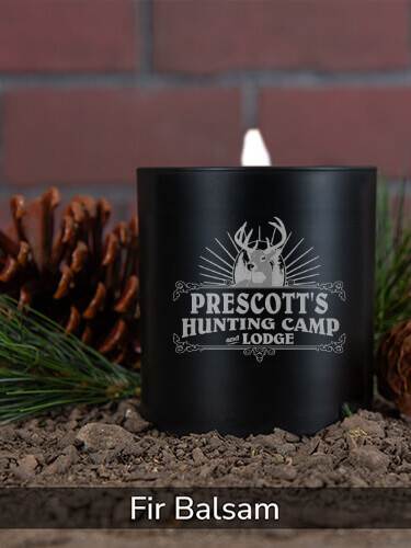 Hunting Camp Fir Balsam/Natural 11oz. Engraved Scented Candle
