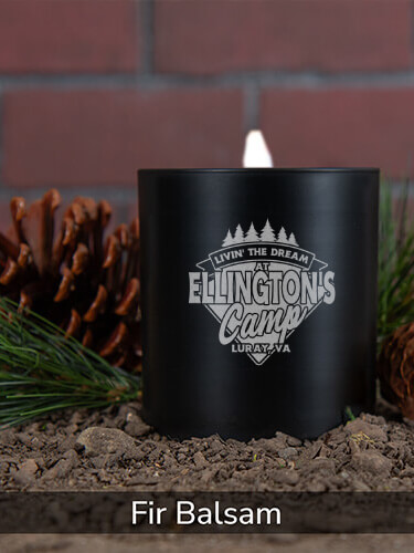 Fir Balsam/Natural Livin' The Dream Camp Personalized scented-candle 