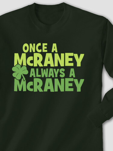 Always Irish Forest Green Adult Long Sleeve