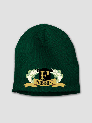Bass Coat Of Arms Forest Green Embroidered Beanie