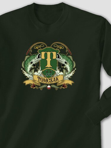Bass Coat Of Arms Forest Green Adult Long Sleeve