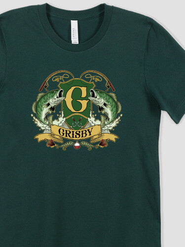 Forest Green Bass Coat Of Arms Personalized premium-tshirt 