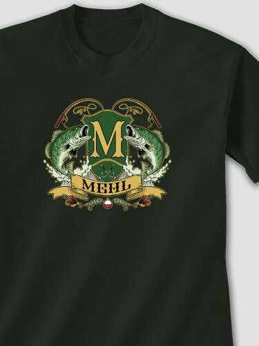 Bass Coat Of Arms Forest Green Adult T-Shirt