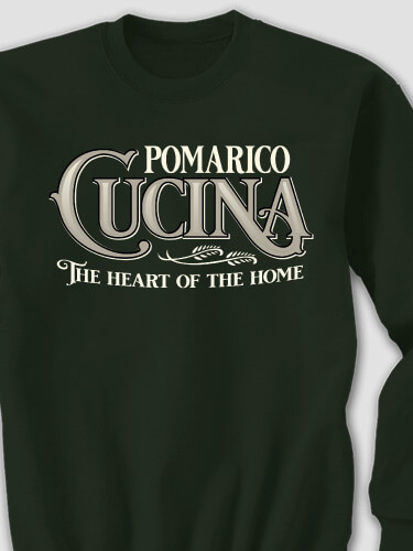 Cucina Forest Green Adult Sweatshirt