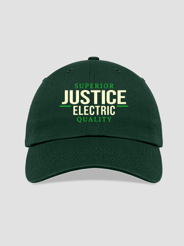 Electric Forest Green Embroidered Hat