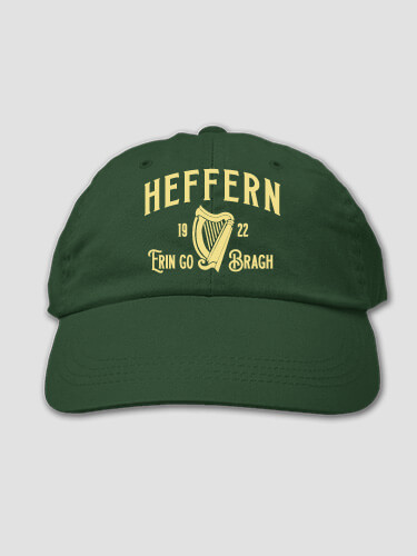Erin Go Bragh Forest Green Embroidered Hat