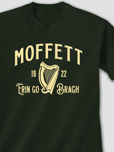 Erin Go Bragh Forest Green Adult T-Shirt