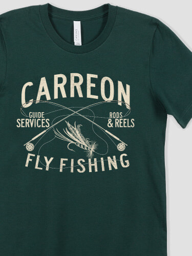 Forest Green Fly Fishing Guide Personalized premium-tshirt 