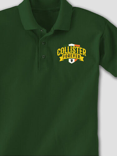 Forever Forest Green Embroidered Polo Shirt
