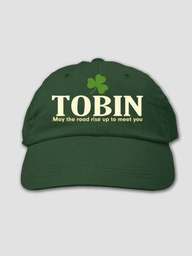 Irish Blessing Forest Green Embroidered Hat