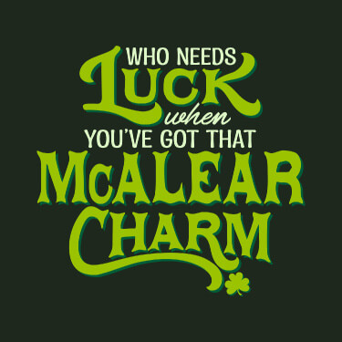 Forest Green Irish Charm Personalized default 