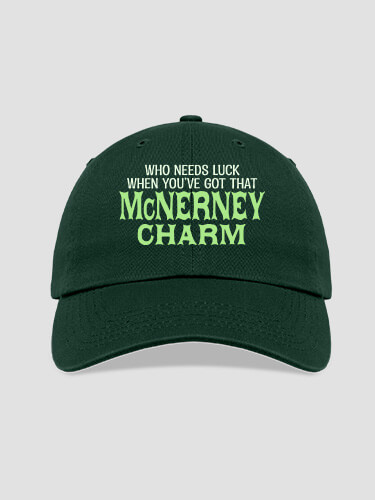 Irish Charm Forest Green Embroidered Hat