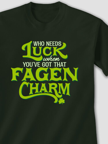 Irish Charm Forest Green Adult T-Shirt