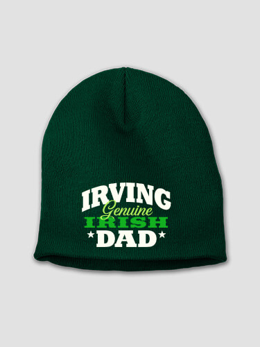 Irish Dad Forest Green Embroidered Beanie