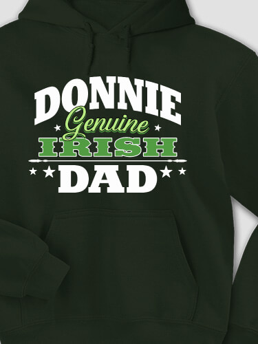 Irish Dad Forest Green Adult Hooded Sweatshirt