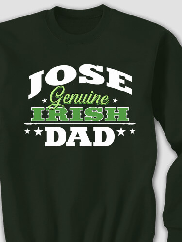 Irish Dad Forest Green Adult Sweatshirt