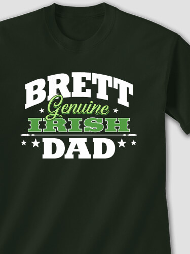 Irish Dad Forest Green Adult T-Shirt