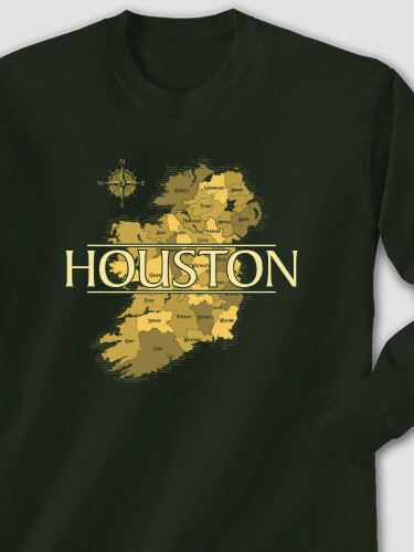 Irish Heritage Forest Green Adult Long Sleeve