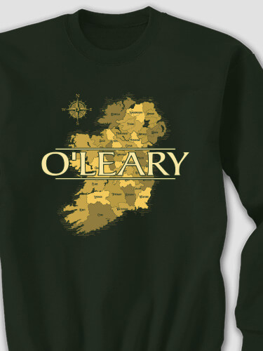 Irish Heritage Forest Green Adult Sweatshirt