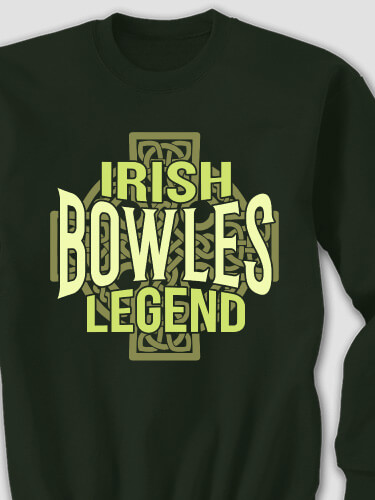 Irish Legend Forest Green Adult Sweatshirt