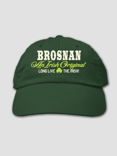 Irish Original Forest Green Embroidered Hat