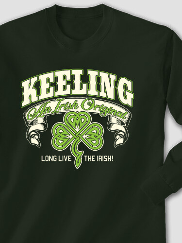 Irish Original Forest Green Adult Long Sleeve