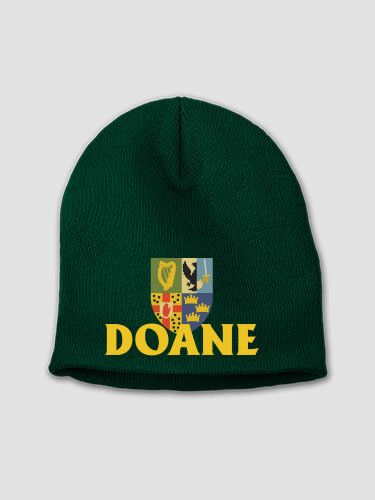 Irish Provinces Forest Green Embroidered Beanie