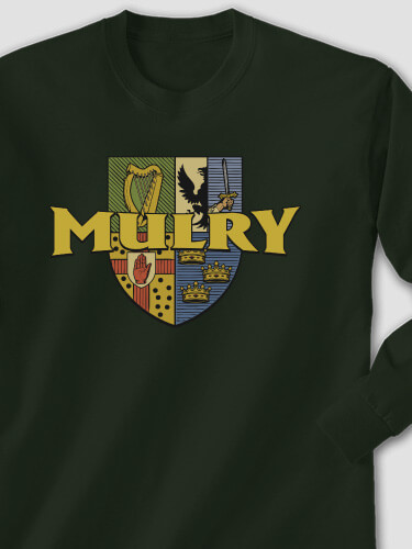 Irish Provinces Forest Green Adult Long Sleeve