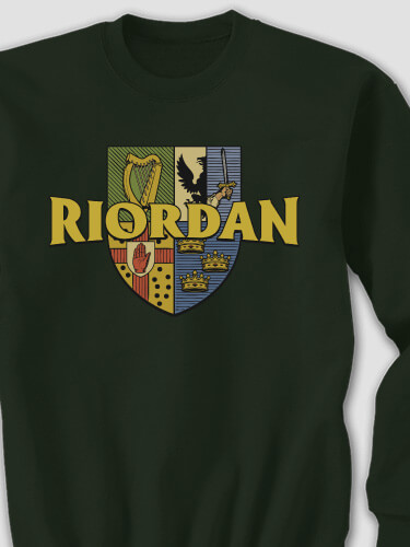 Irish Provinces Forest Green Adult Sweatshirt
