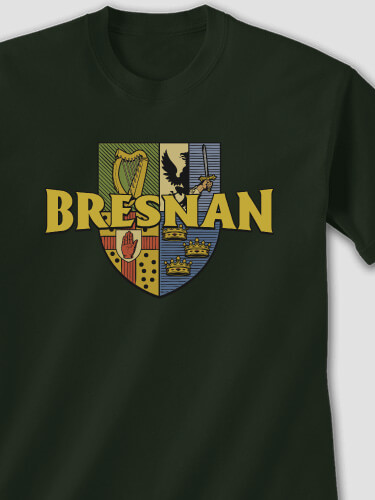Irish Provinces Forest Green Adult T-Shirt