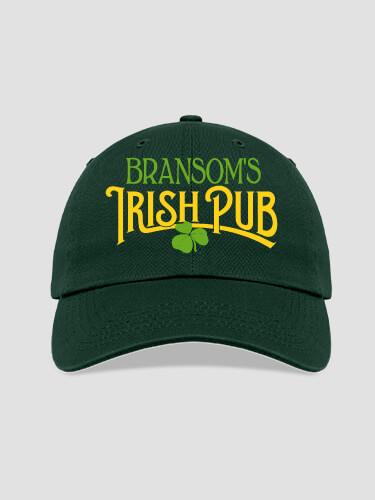Irish Pub Forest Green Embroidered Hat